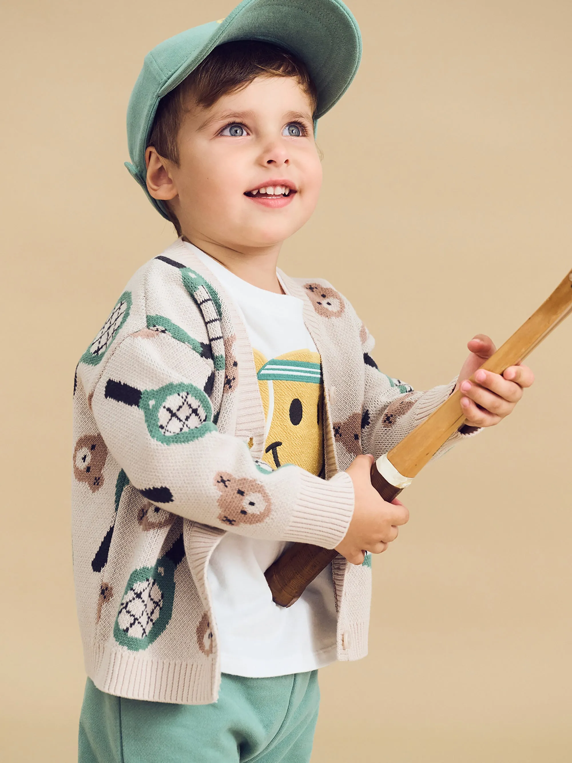 Huxbaby Tennis Boxy Cardi