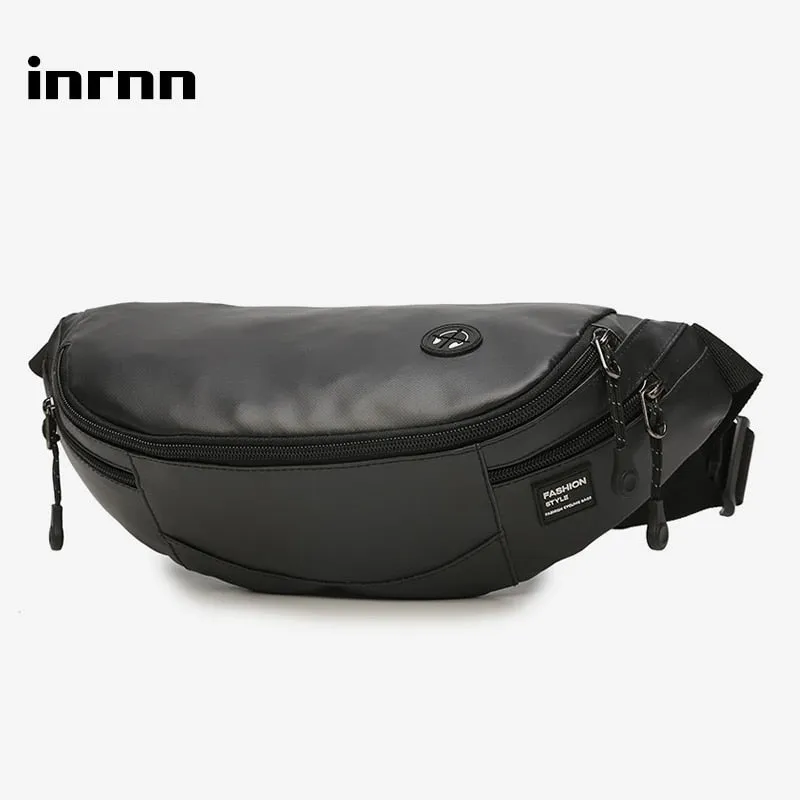 inrnn Fashion Men Waist Bag Outdoor Sports Chest Bag for Teenager