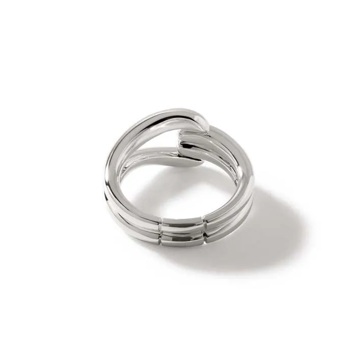 John Hardy Surf Link Ring in Sterling Silver