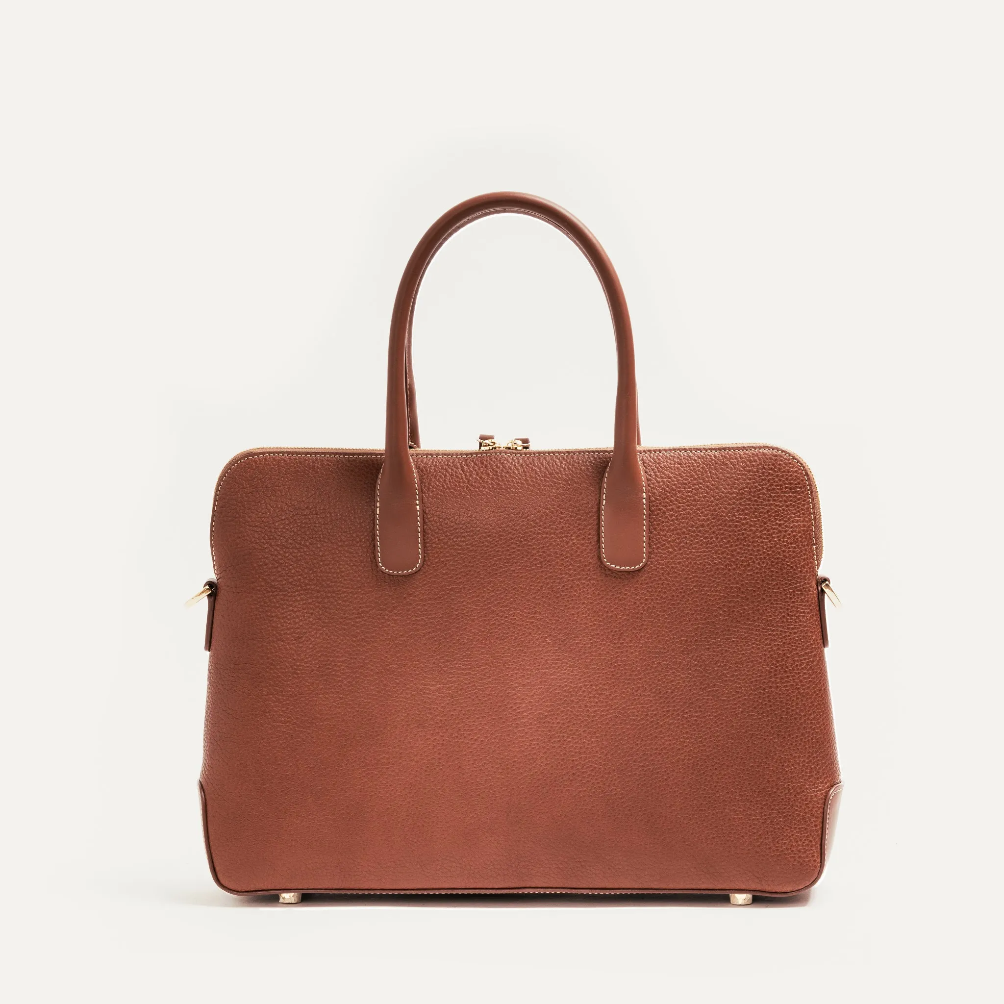 LENA  | Cuir grainé cognac