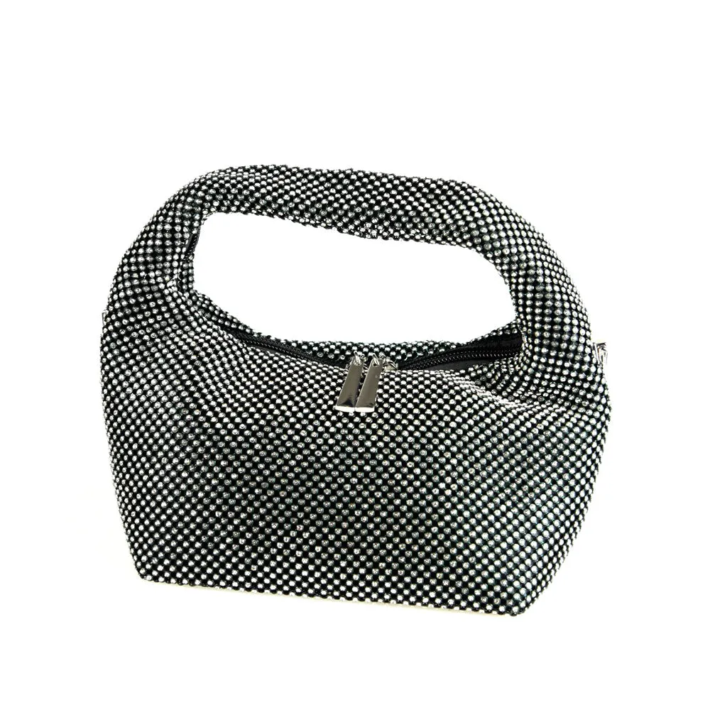 Liquid Rhinestone Evening Bag