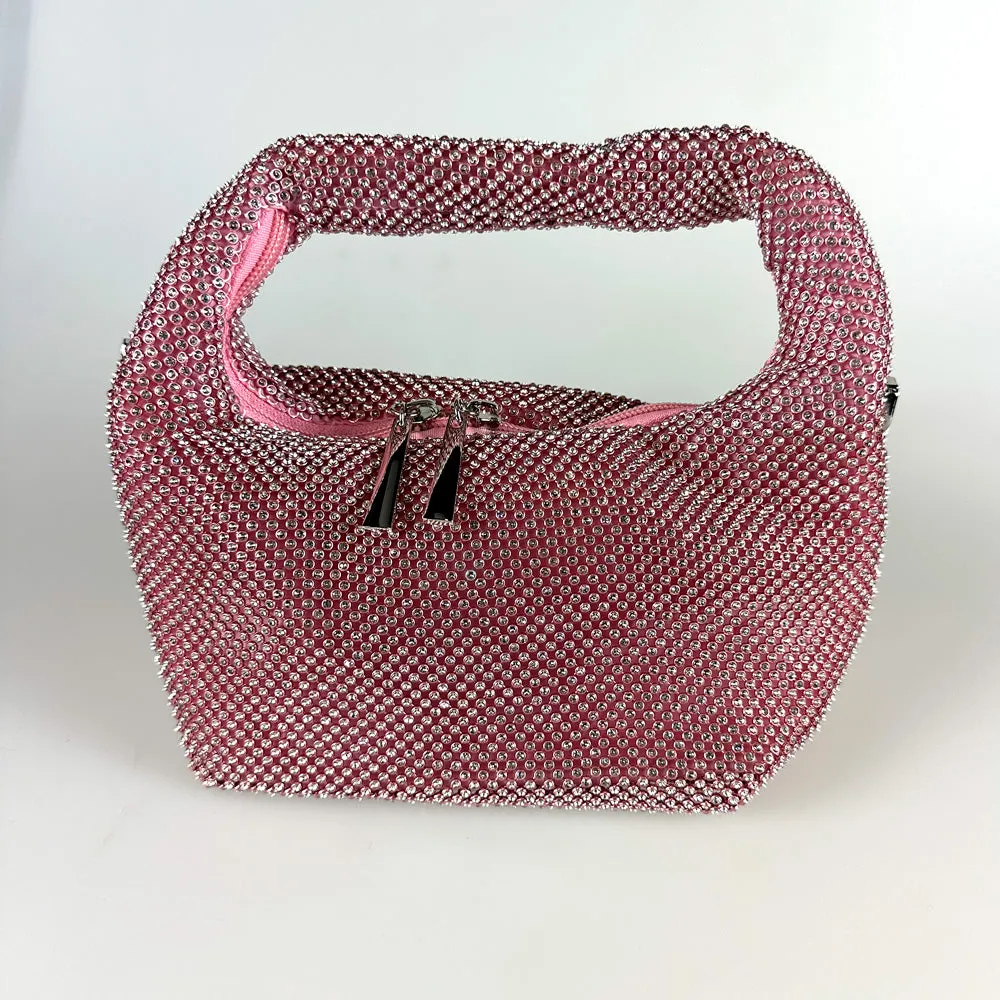 Liquid Rhinestone Evening Bag
