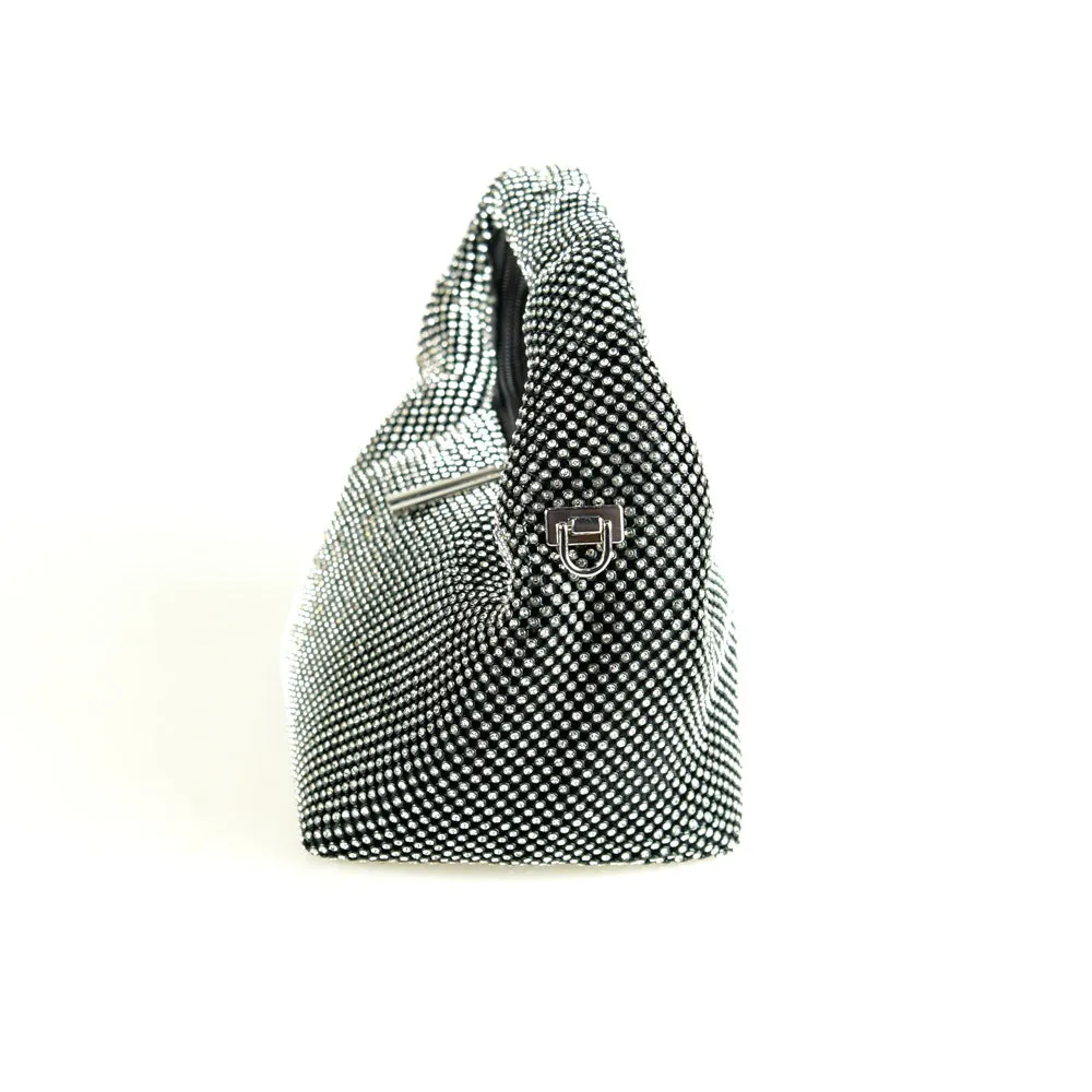 Liquid Rhinestone Evening Bag