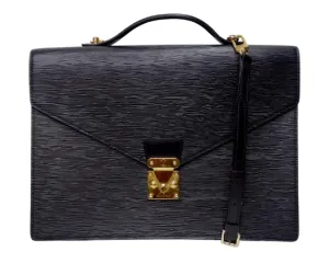Louis Vuitton Black Epi Leather Briefcase