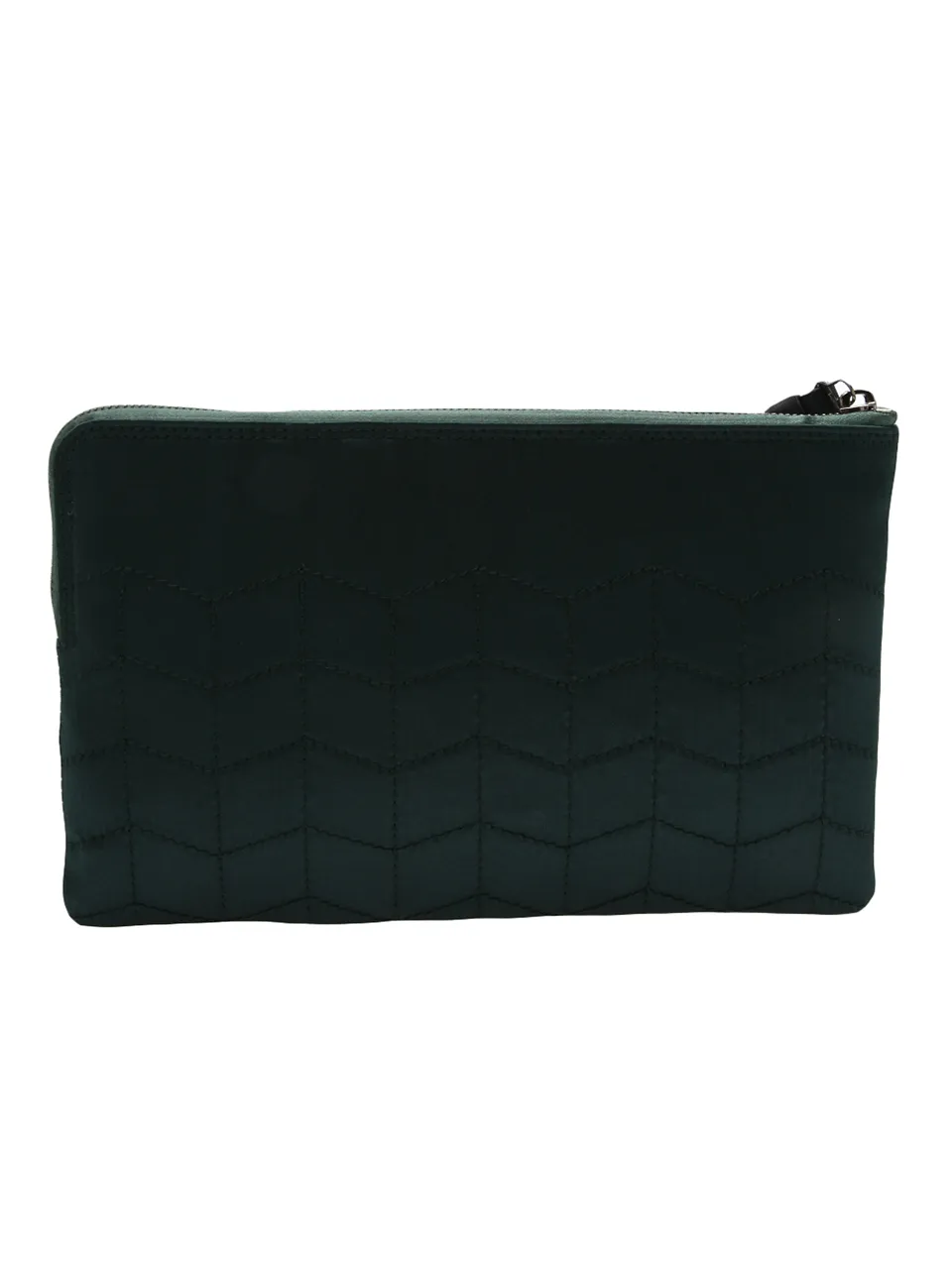 Love Embroidered Satin Clutch