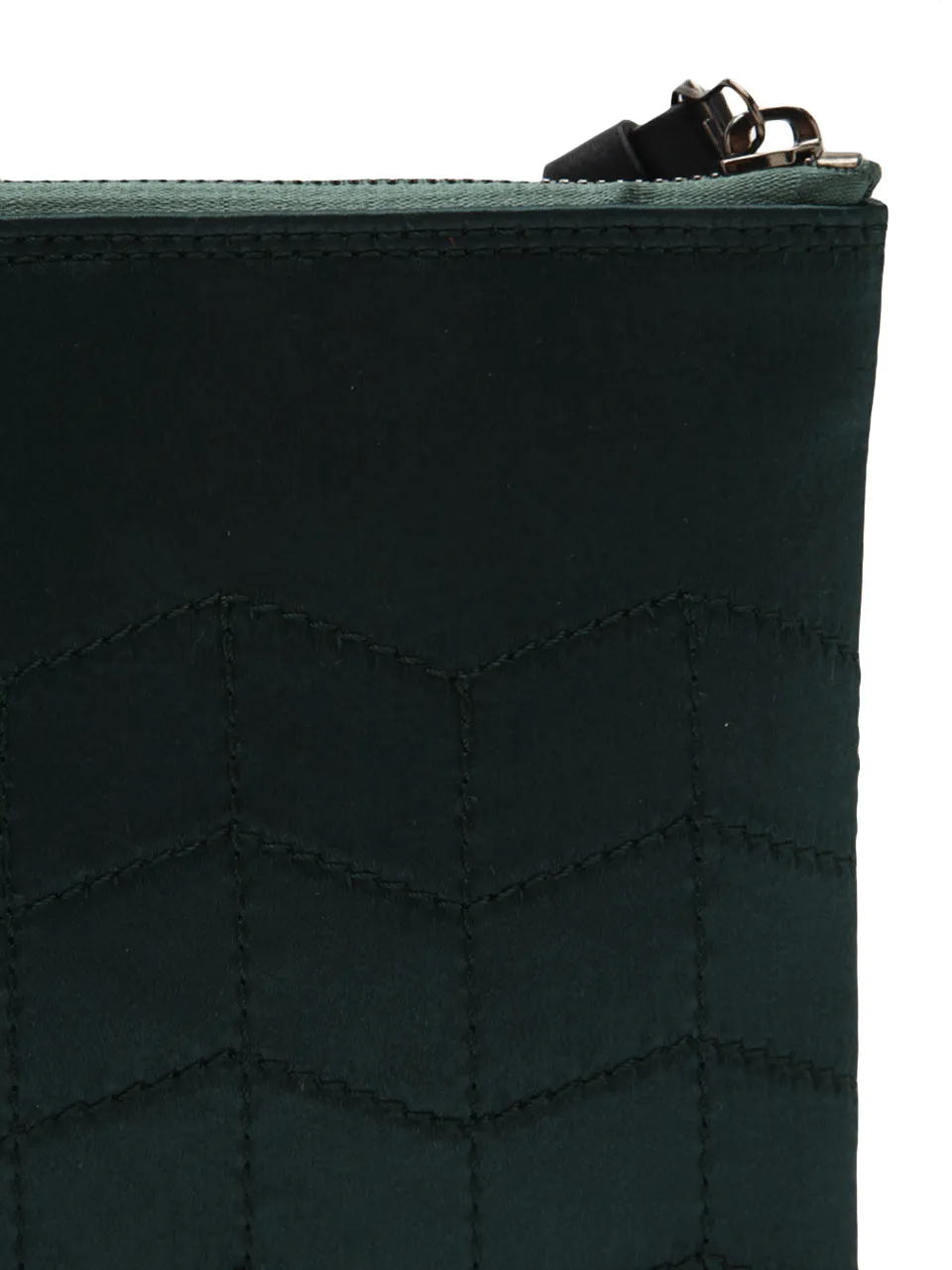 Love Embroidered Satin Clutch