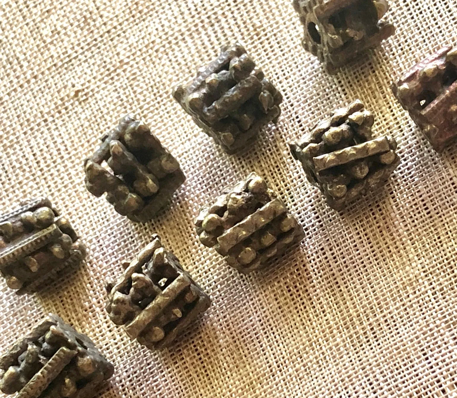 Lumpy Brass Beads from Yemen