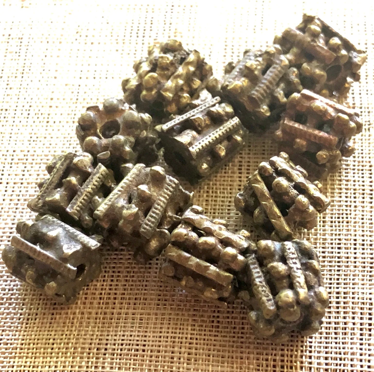 Lumpy Brass Beads from Yemen