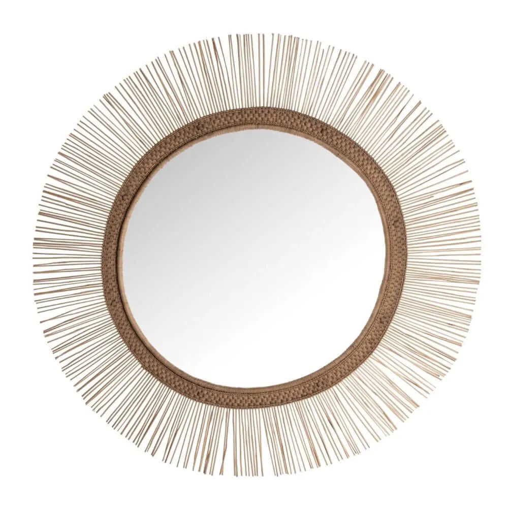 Malawi Sun Rattan Mirror