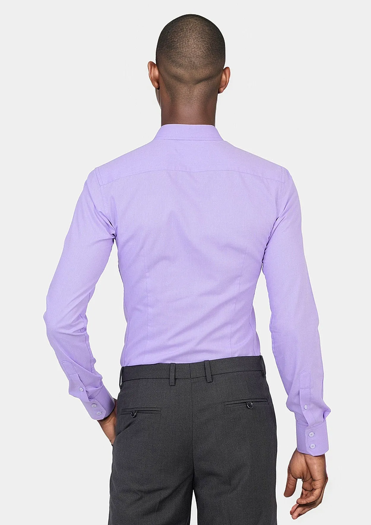 Mauve Egyptian Cotton Broadcloth Shirt