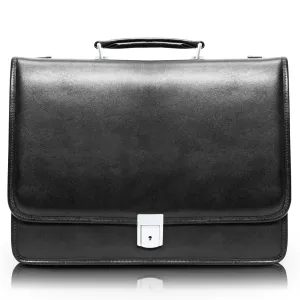 McKlein RIVER NORTH 15" Leather Triple Compartment Laptop Briefcase