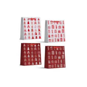 Medium Bronzing Christmas Gift Bag - 18cm x 24cm x 8.5cm