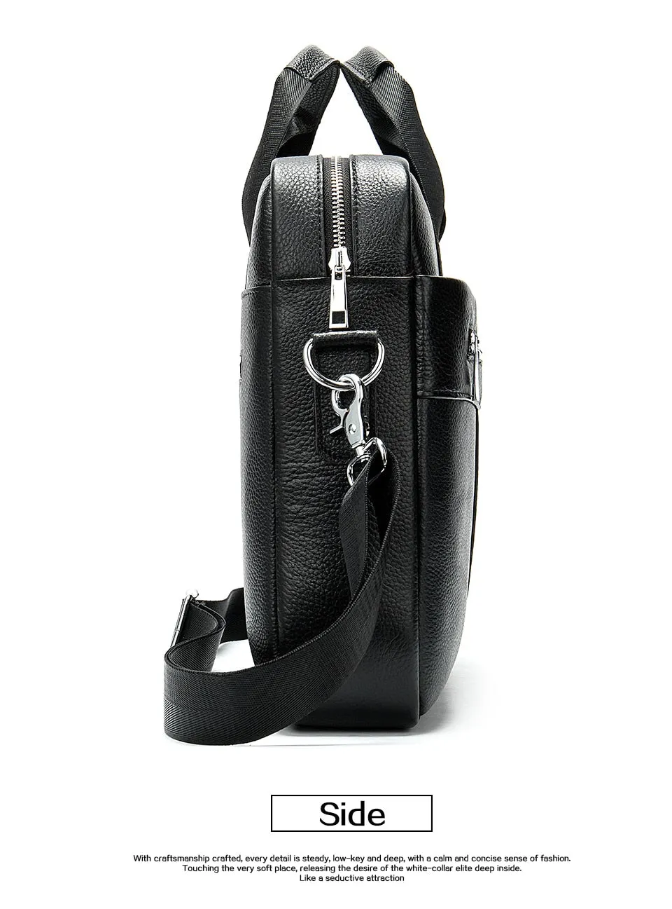 Men's Briefcases Genuine Leather Messenger Bag