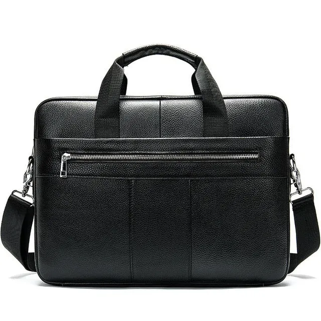 Men's Briefcases Genuine Leather Messenger Bag