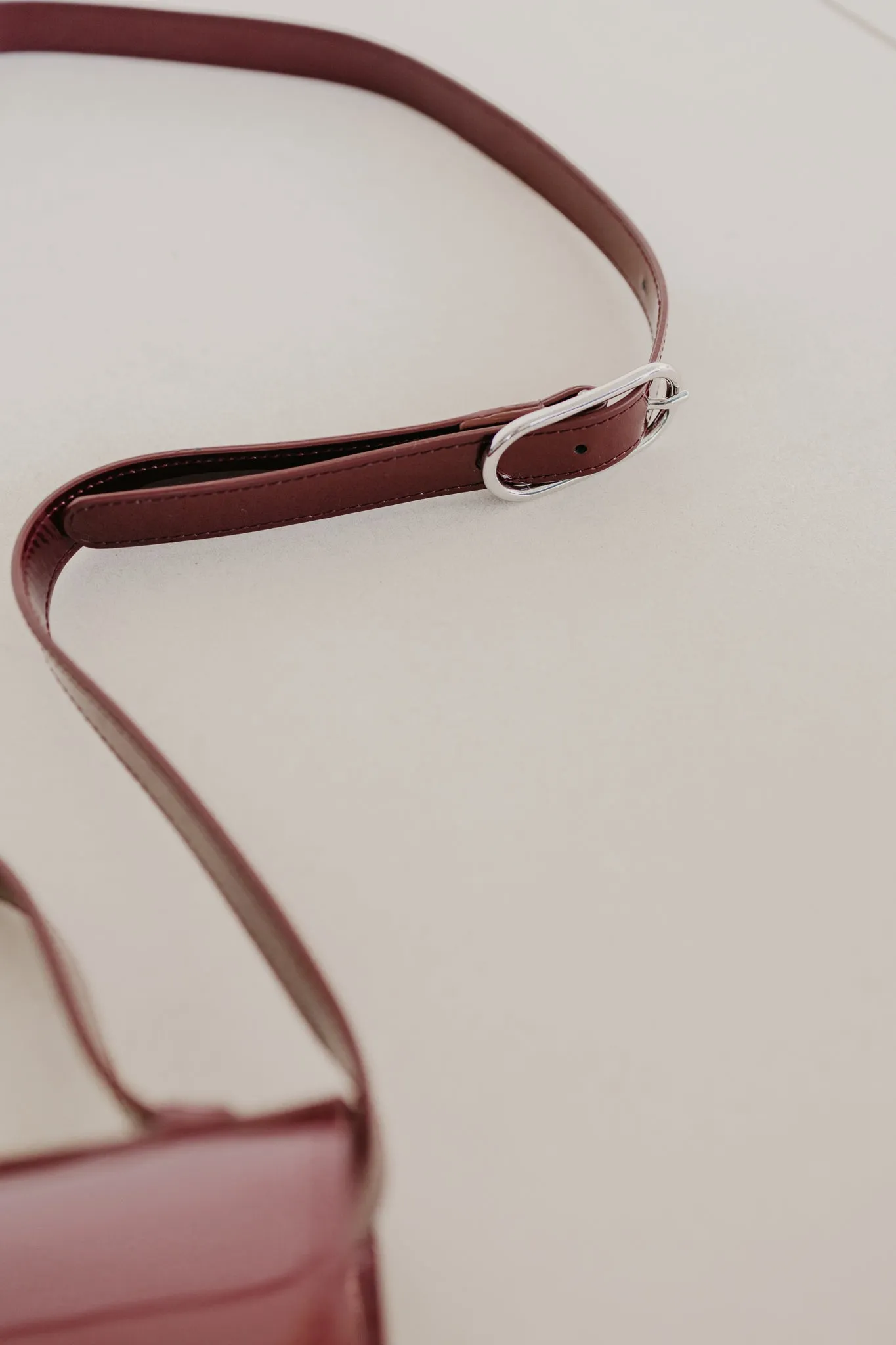 Micro Briefcase | Wine Laqué