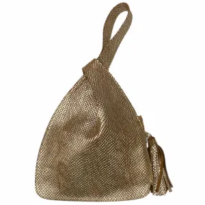 Monica Small. Gold evening bag