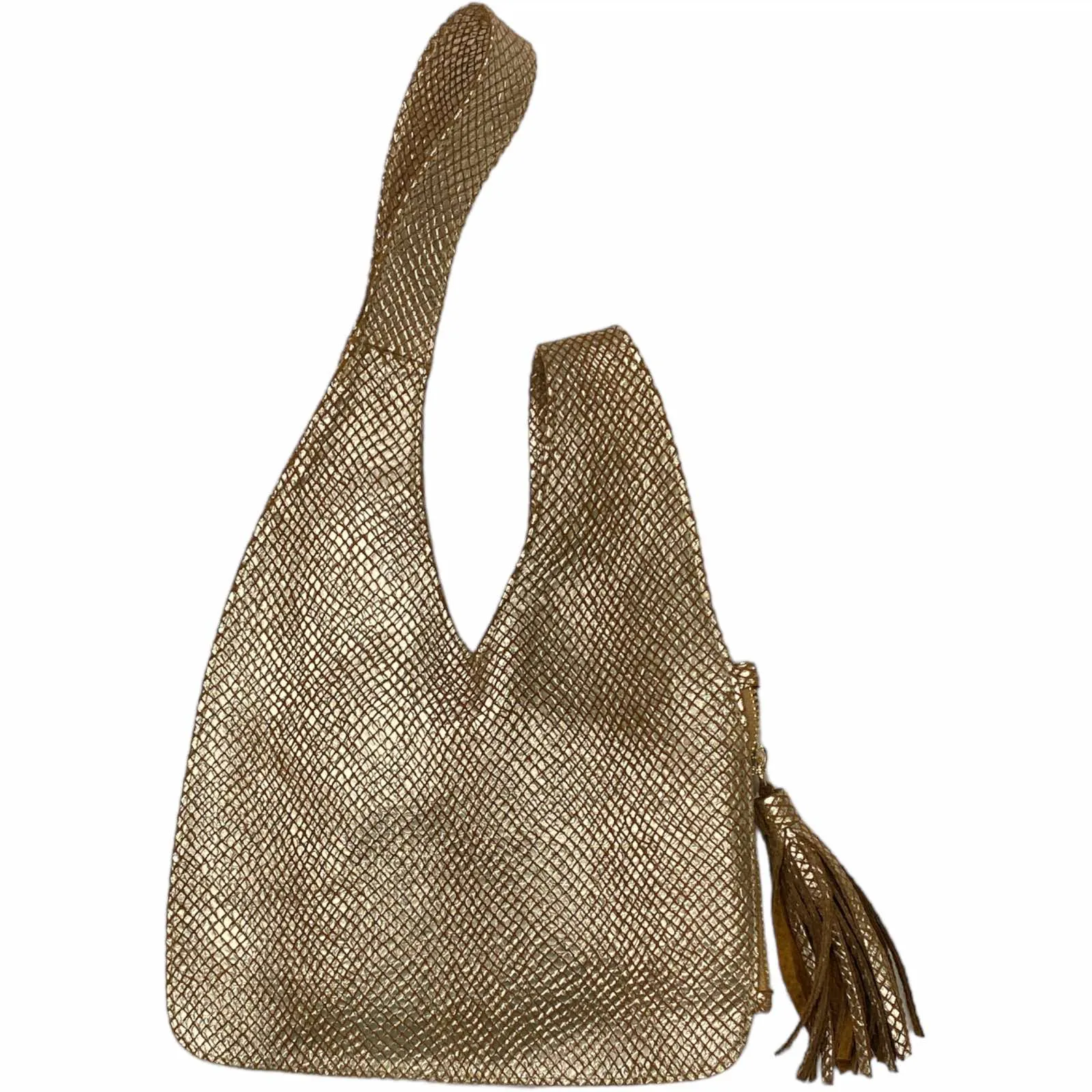 Monica Small. Gold evening bag