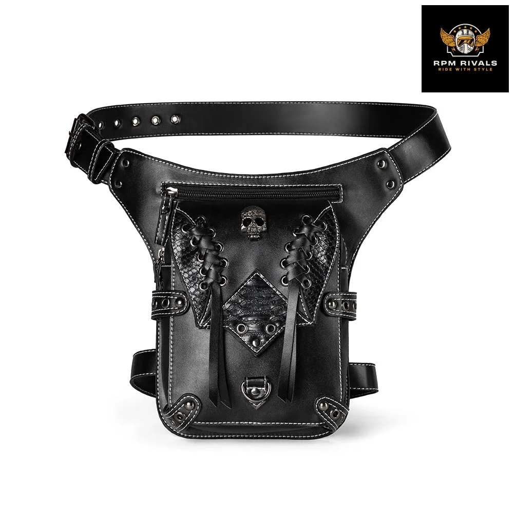 Motorcycle Retro Waist Bag Men Fashion Size 20 x 18 cm