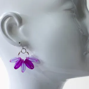 Multi-Purple Bloom Earrings by Emma Gerard