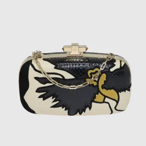 Multicolor Chained Evening Clutch Bag