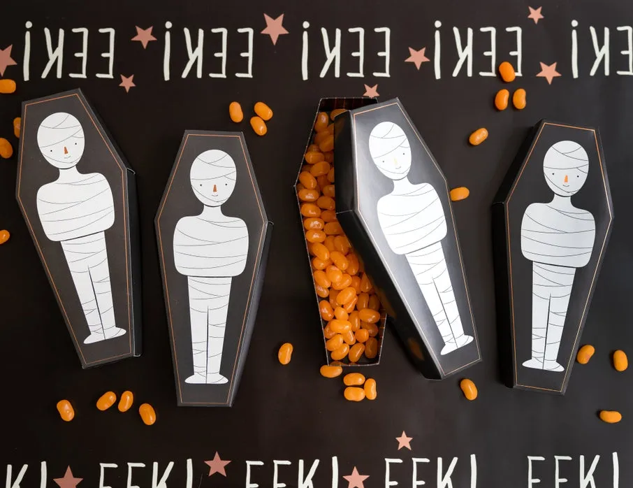 Mummy Coffin Treat Boxes-8pk. M1003