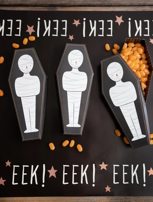 Mummy Coffin Treat Boxes-8pk. M1003