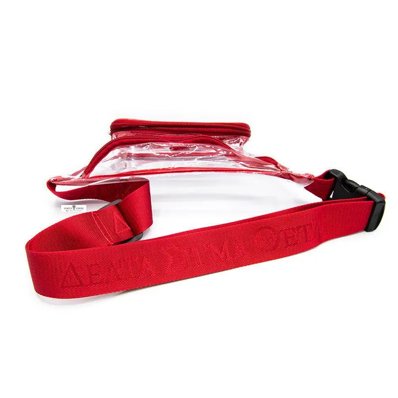 **NEW**  ΔΣΘ Clear Fanny Pack Waist Bag