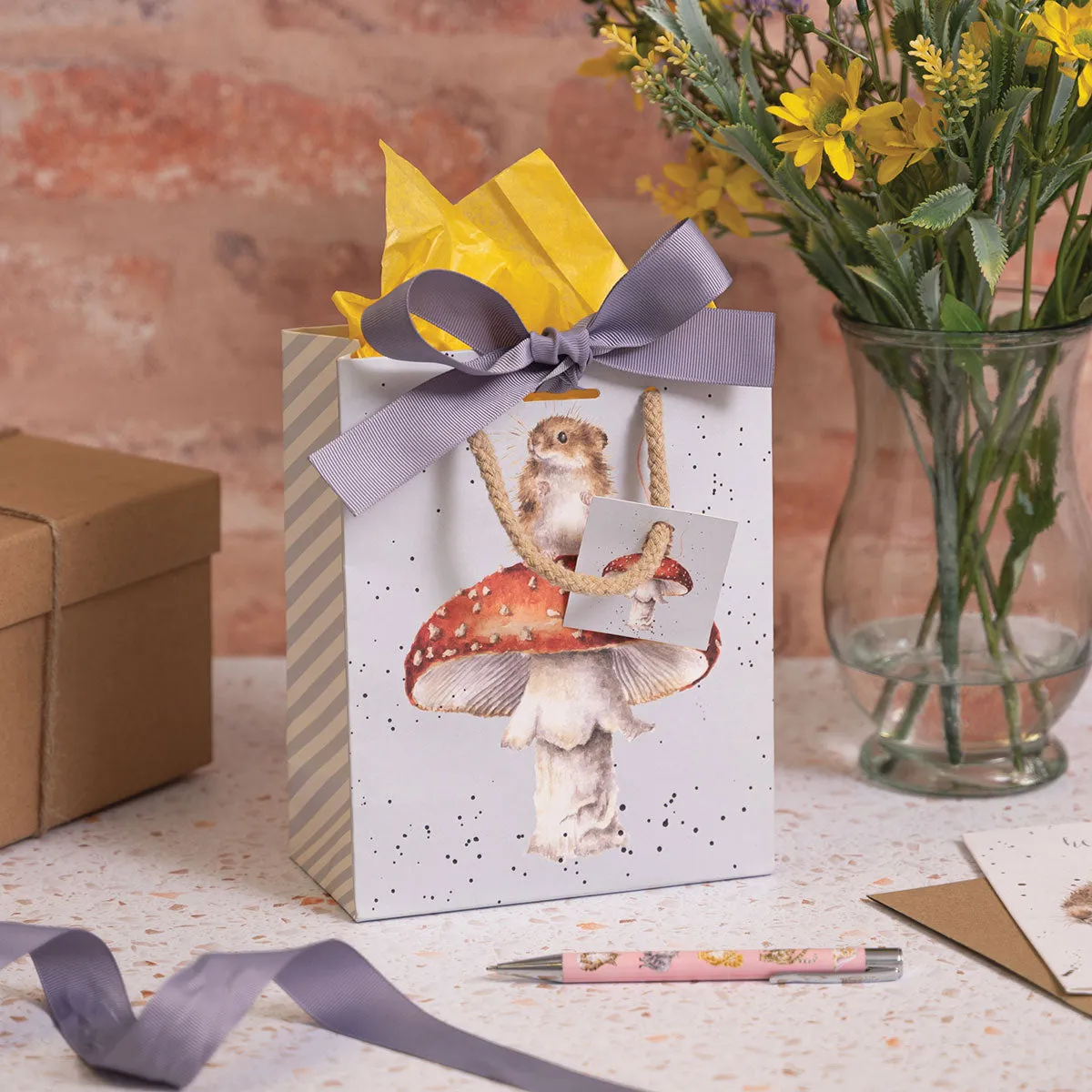 NEW - Wrendale - Gift Bag - Small - He's a Fun-Gi