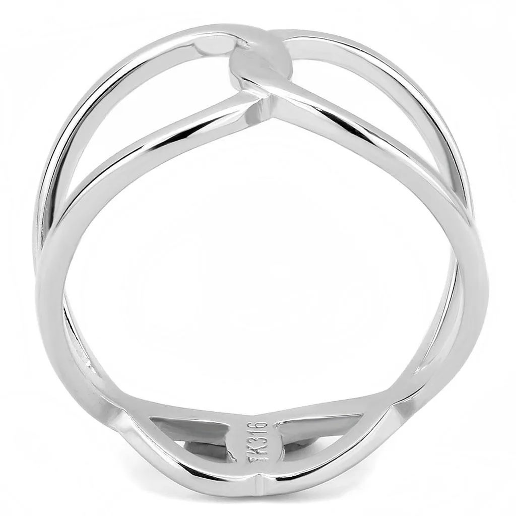 No Plating Stainless Steel Ring with No Stone for Women Style TK3585