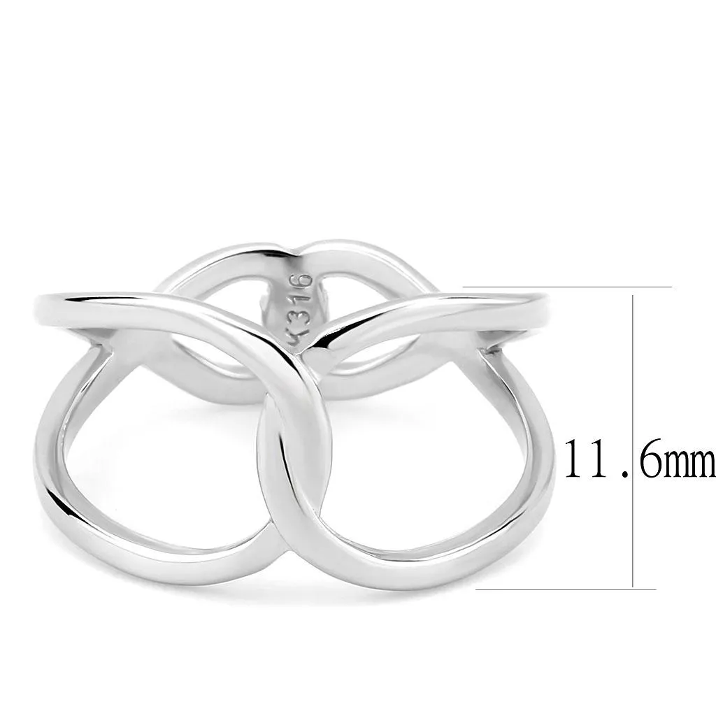 No Plating Stainless Steel Ring with No Stone for Women Style TK3585