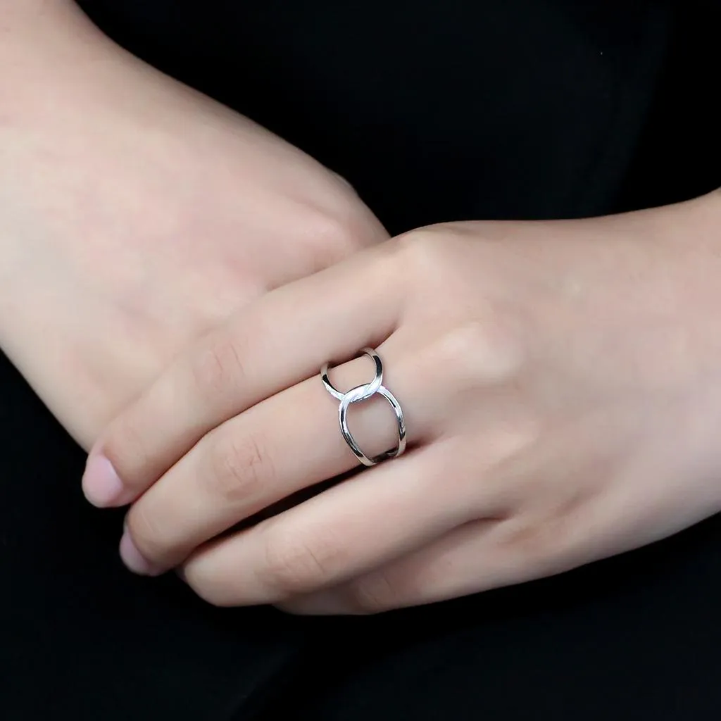 No Plating Stainless Steel Ring with No Stone for Women Style TK3585