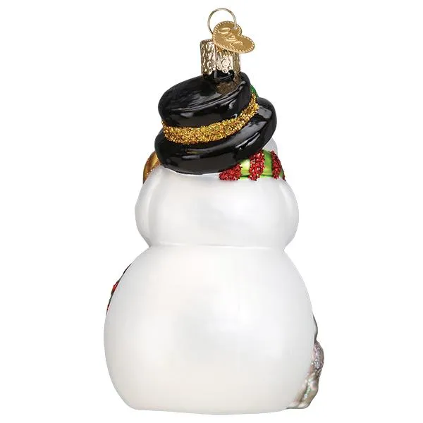 Old World Christmas - Snowman With Playful Pets Ornament