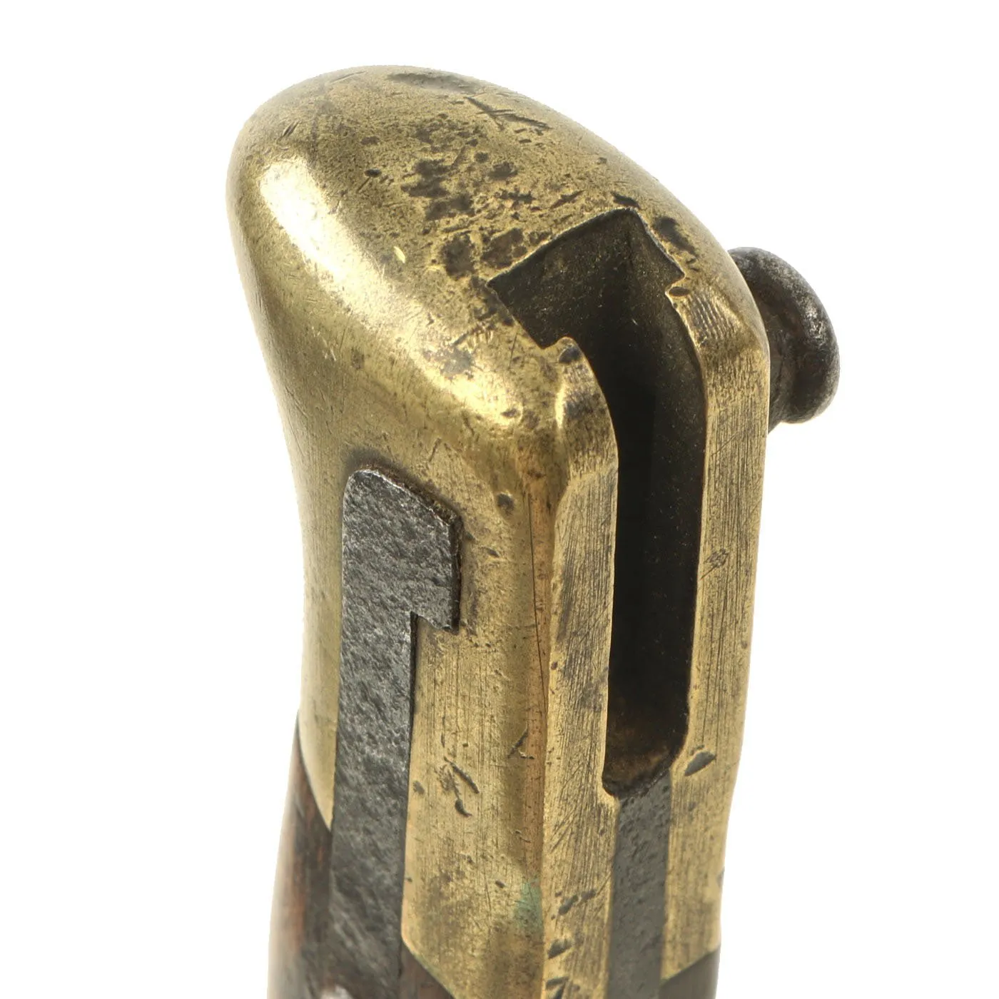 Original Austrian Peabody Martini Gras-style T-back Bayonet by ŒWG Steyr with Scabbard - dated 1883