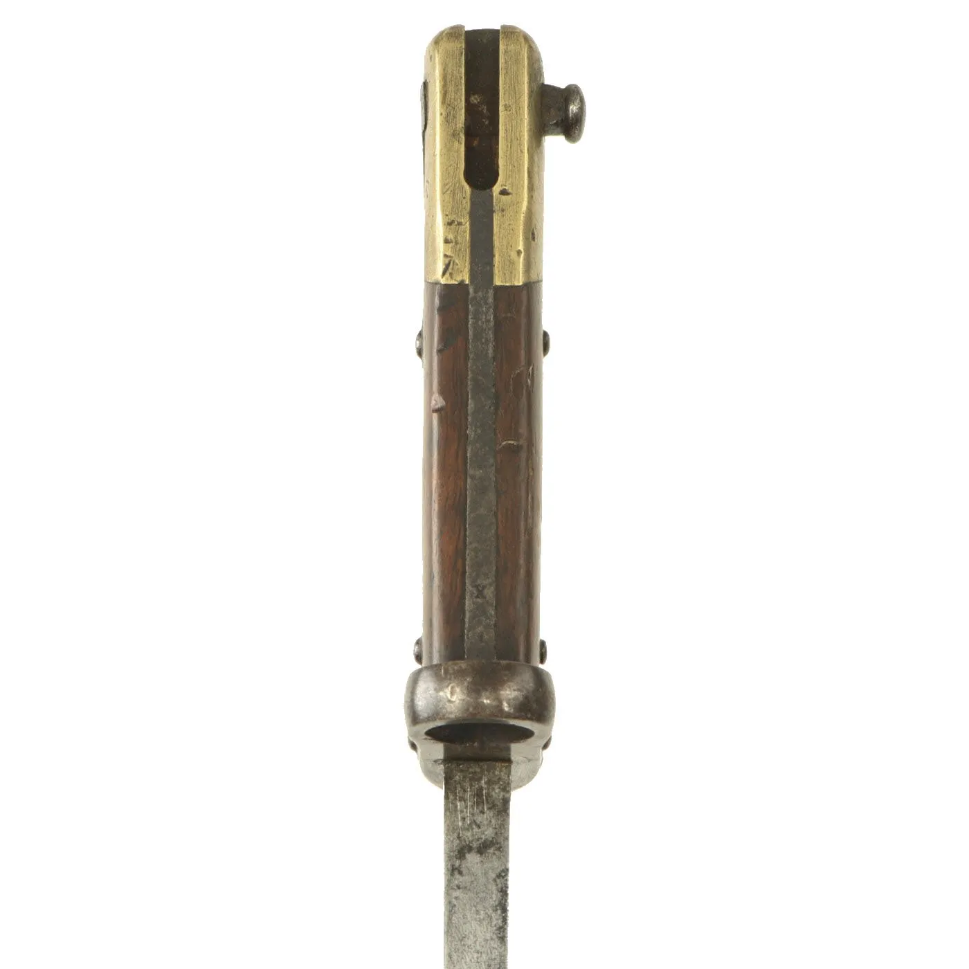 Original Austrian Peabody Martini Gras-style T-back Bayonet by ŒWG Steyr with Scabbard - dated 1883