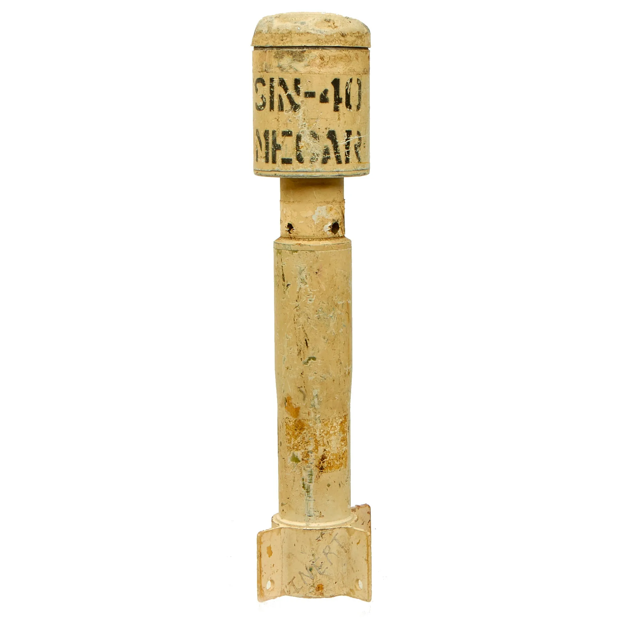 Original Belgian Cold War Era 40mm BTU Rifle Grenade Signal Flare by Mecar - Inert
