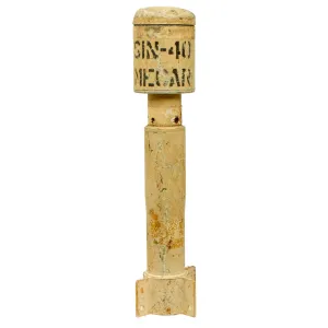 Original Belgian Cold War Era 40mm BTU Rifle Grenade Signal Flare by Mecar - Inert