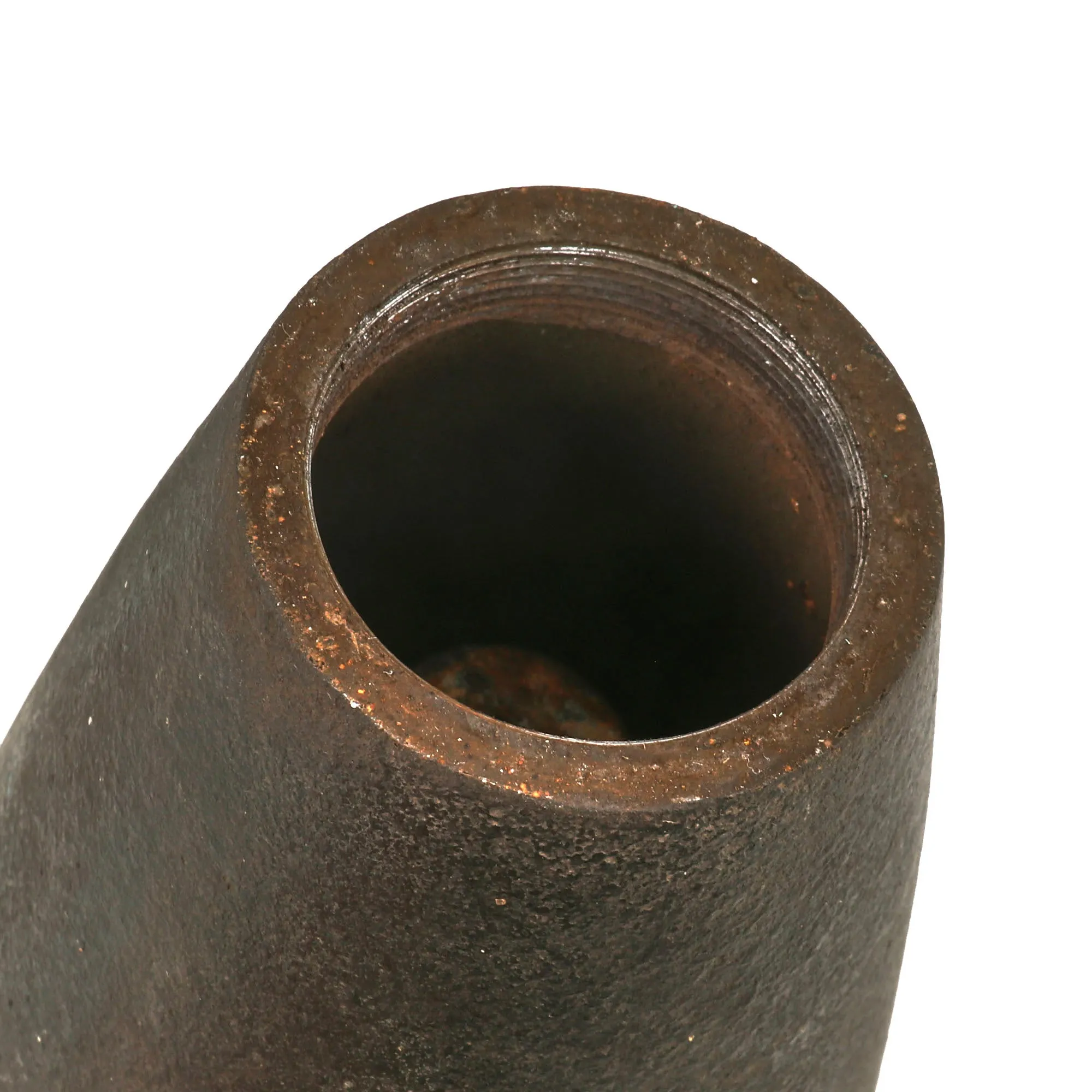 Original British WWI Royal Flying Corps Inert 20 Pound Cooper Aerial Bomb with Fuze & Fuze Cover