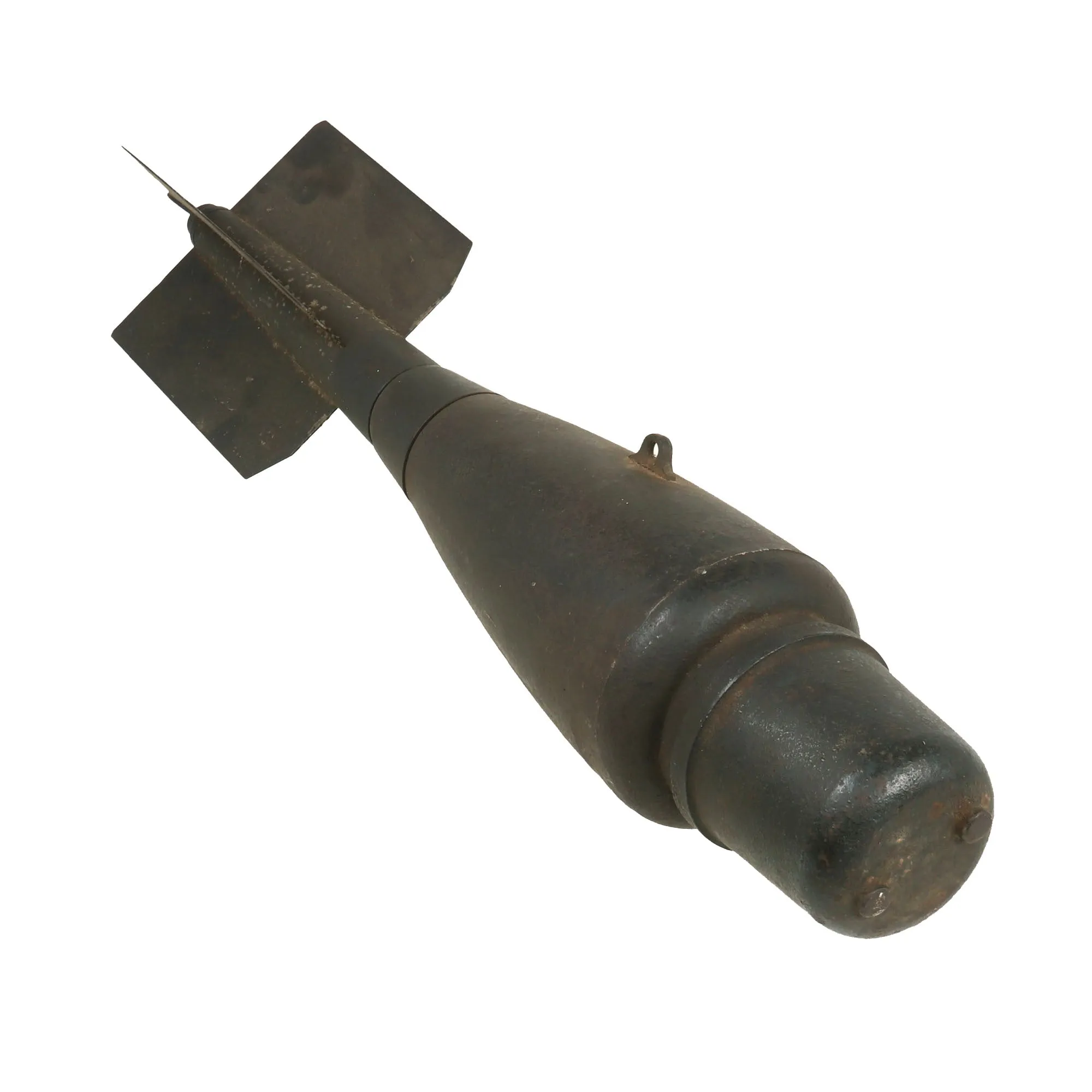 Original British WWI Royal Flying Corps Inert 20 Pound Cooper Aerial Bomb with Fuze & Fuze Cover