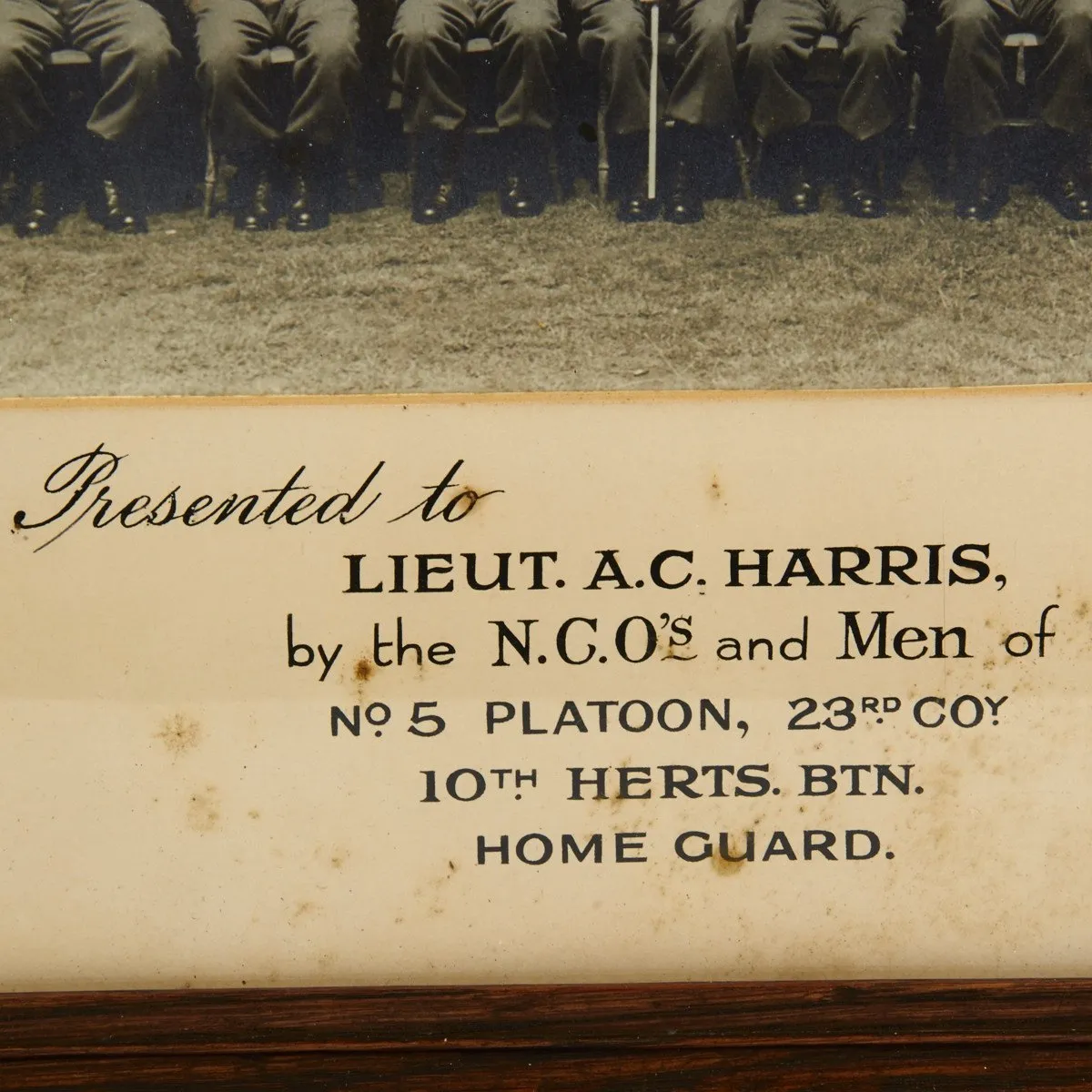 Original British WWI WWII Officer Grouping - Lieutenant Albert Harris