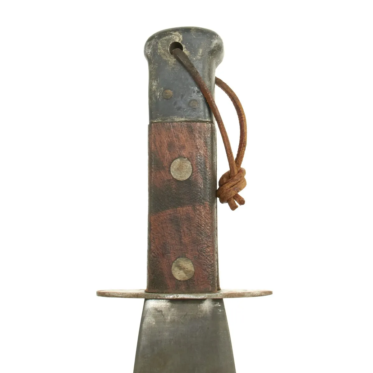 Original British WWII OSS Smatchet Heavy Fighting Knife with Scabbard