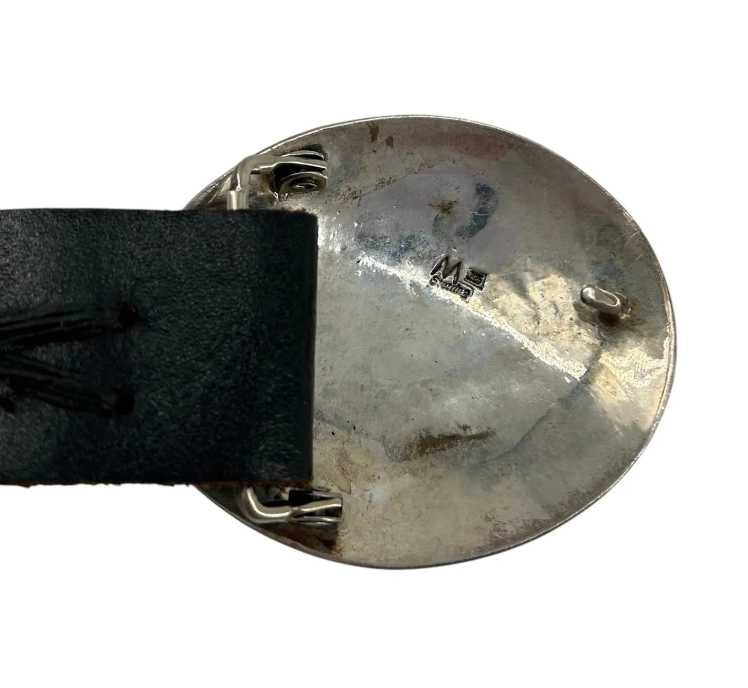 Pete Morgan Navajo Hammered Silver Concho Belt