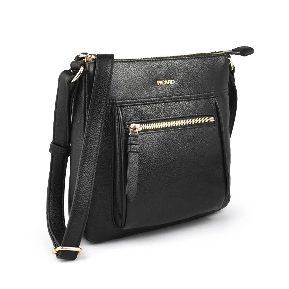 Picard  Rhone Ladies Leather Small Sling Bag (Black)