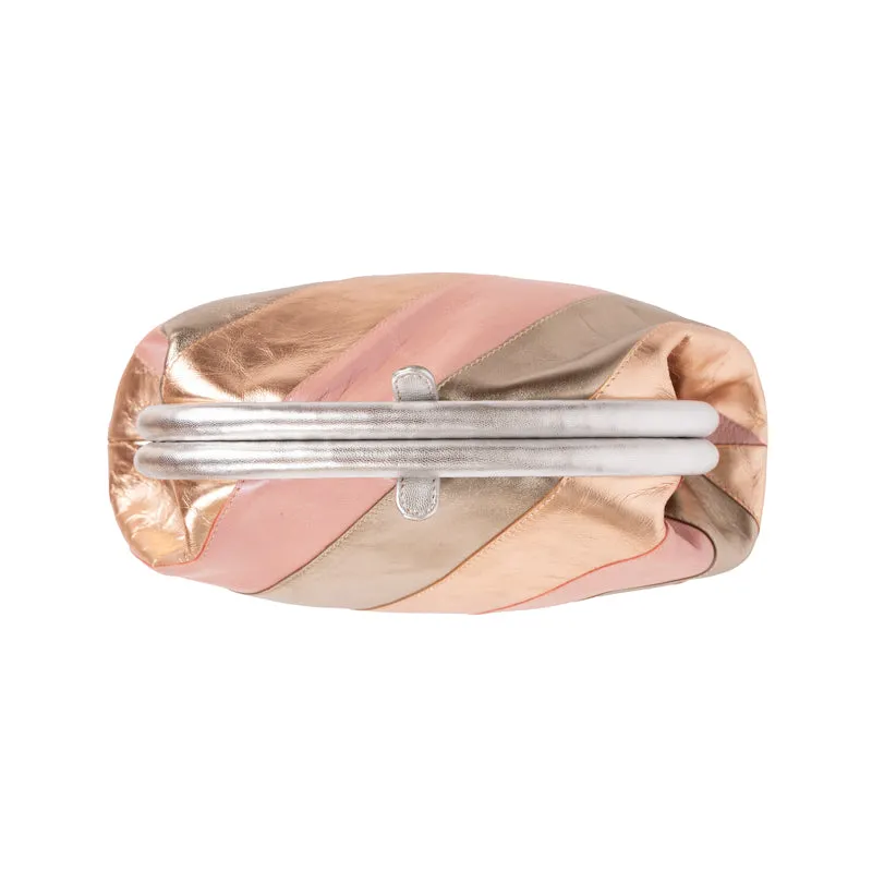 PINK METALLIC SWIRL SNAP