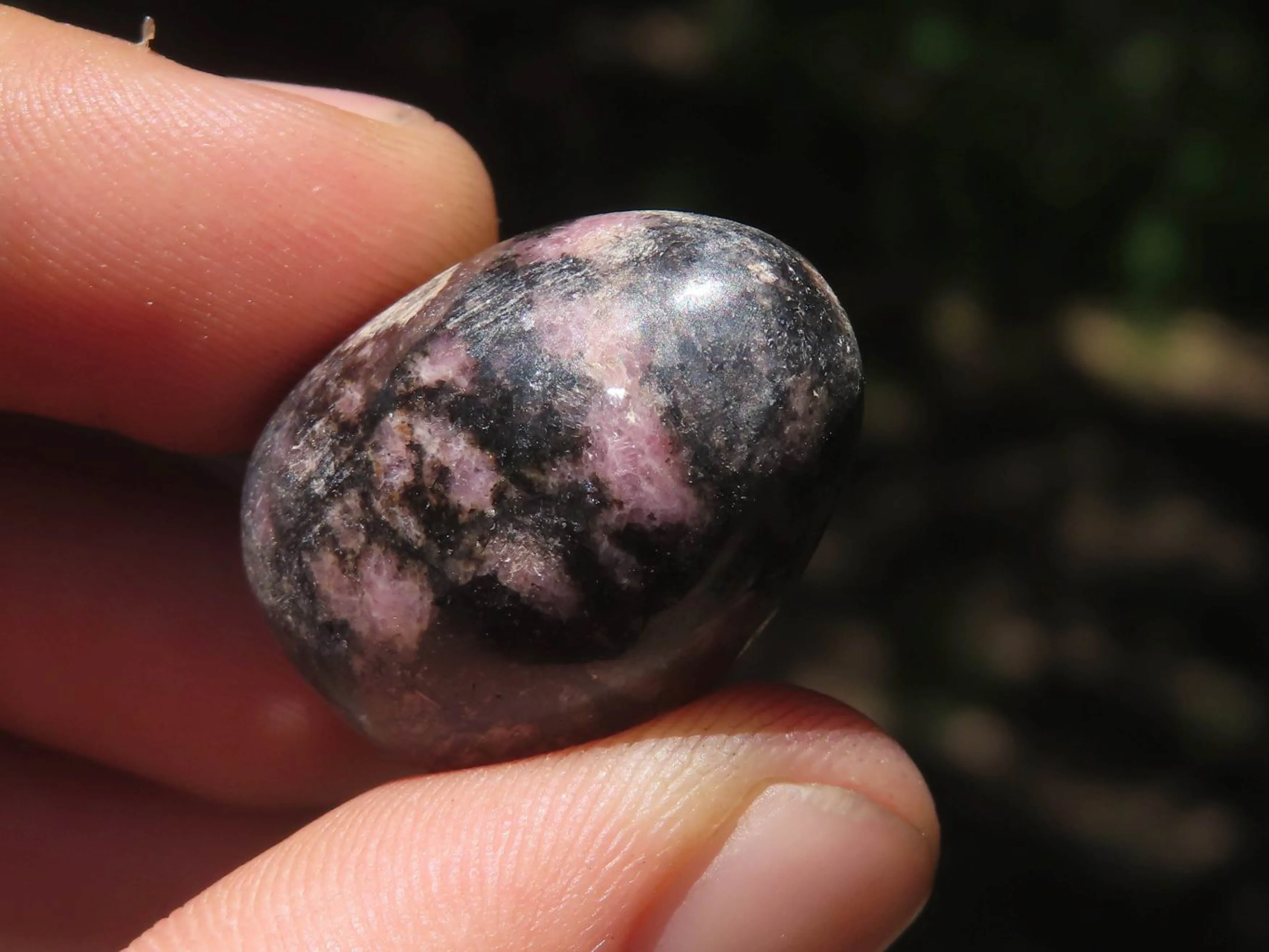 Polished Mini Rhodonite Eggs x 35 From Madagascar