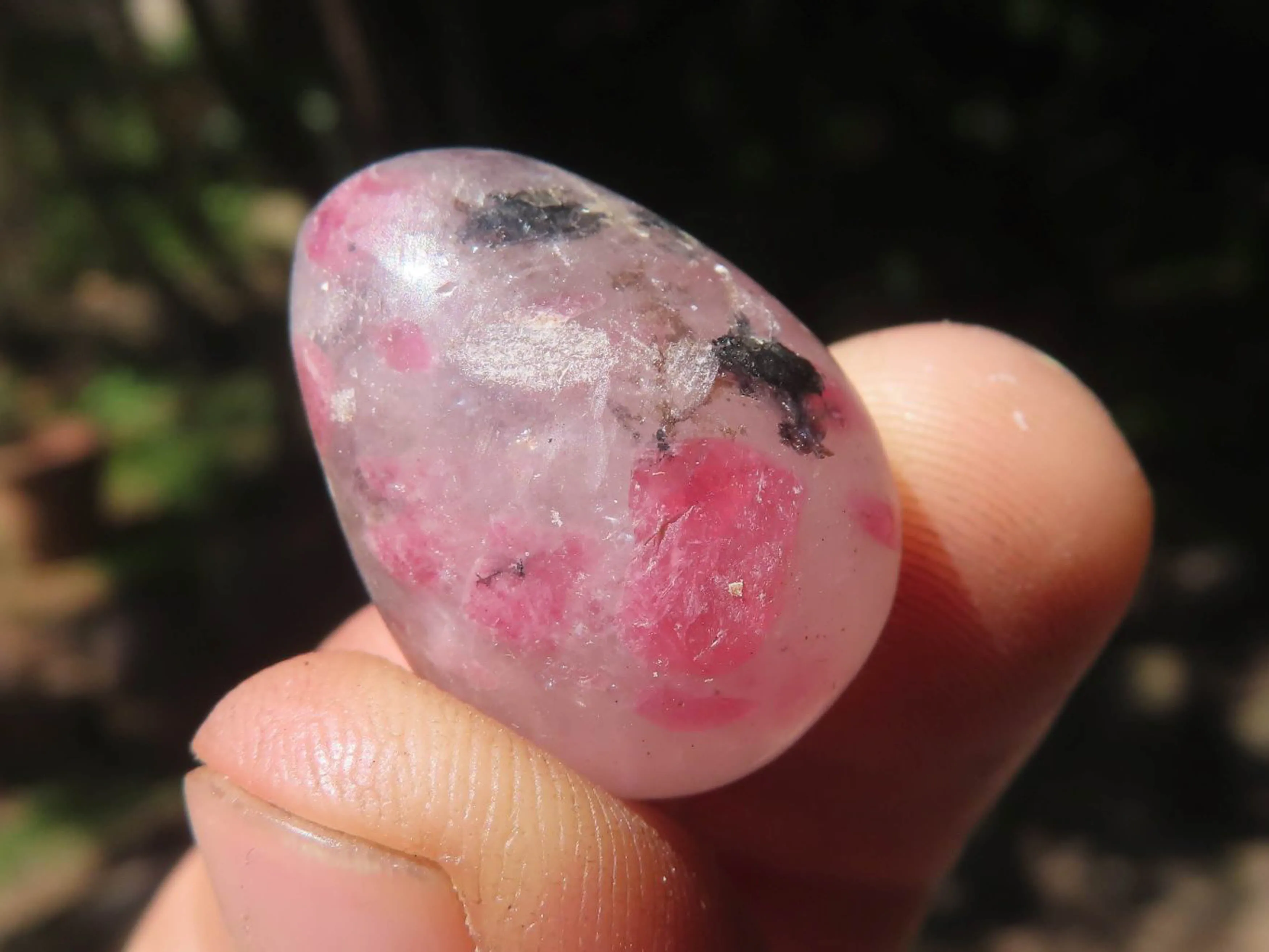 Polished Mini Rhodonite Eggs x 35 From Madagascar