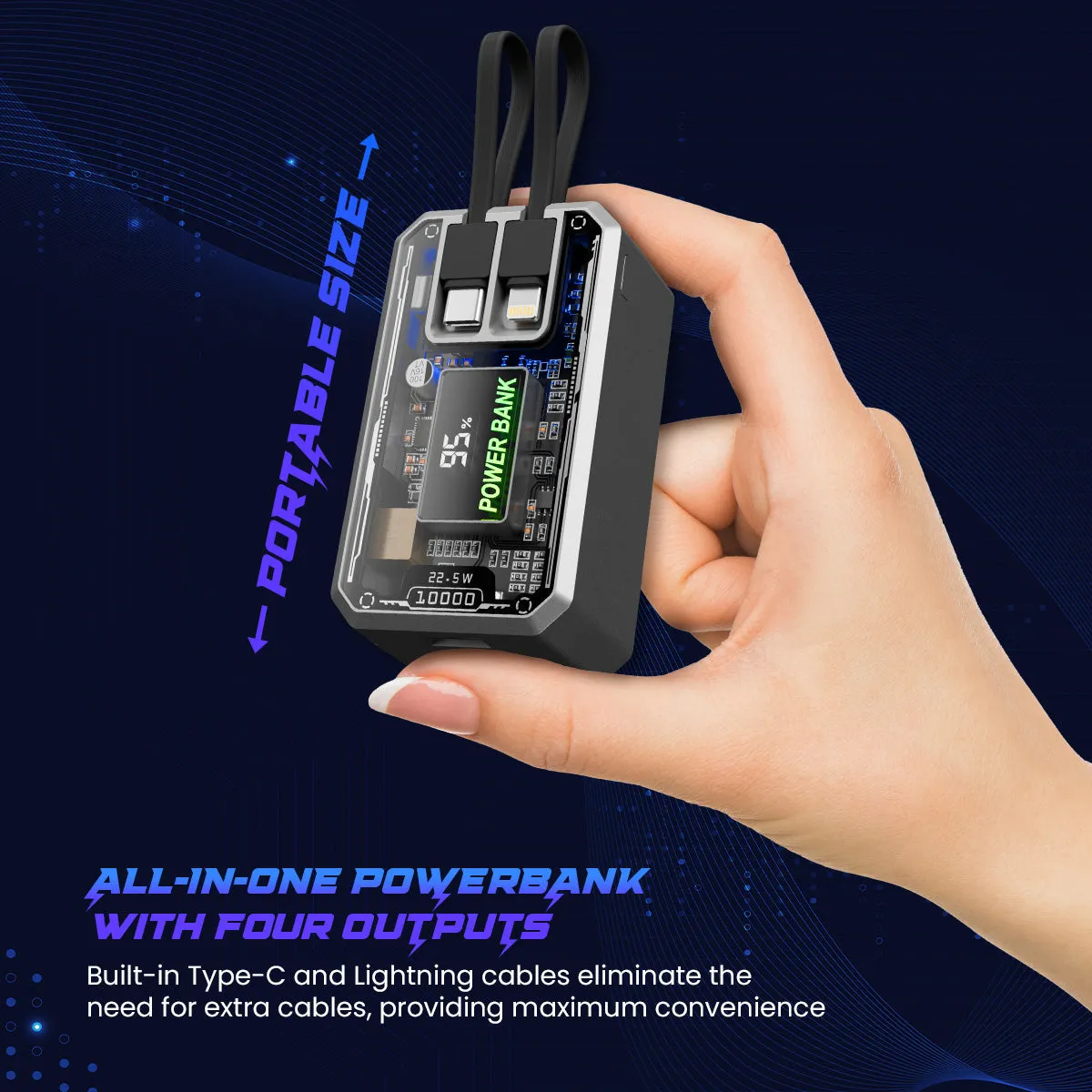 POwER Plus Ultra : Powerbank With 10000mAh Battery Capacity
