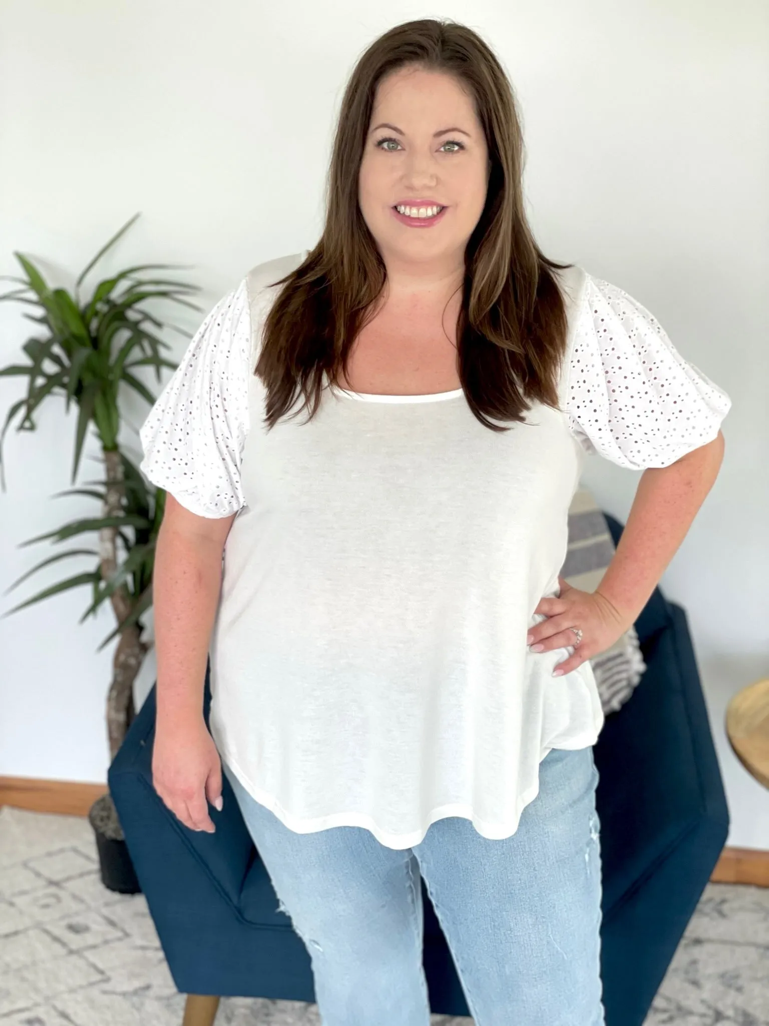 Precious Moments Top in Ivory