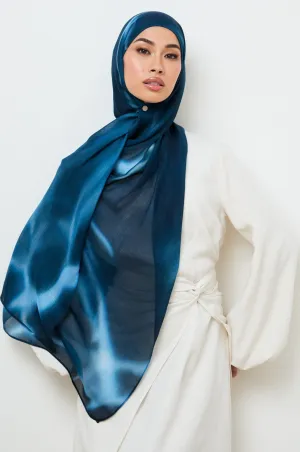 Printed Modal Hijab - Ocean Ripple