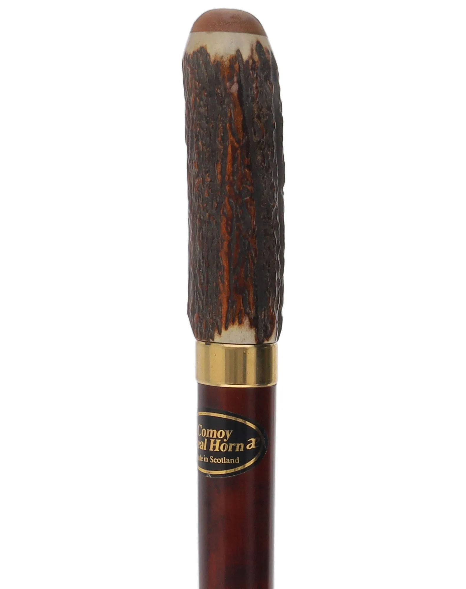 Rare Collector's Piece Listing: Comoys Real Horn knob cane w/ chestnut shaft