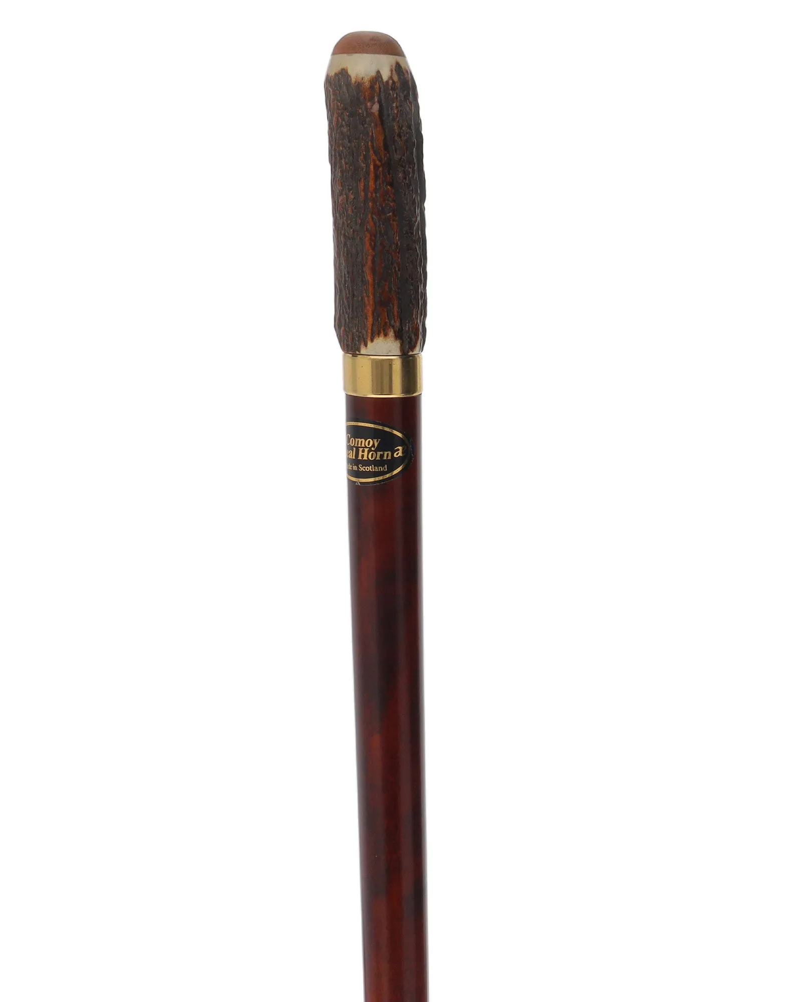 Rare Collector's Piece Listing: Comoys Real Horn knob cane w/ chestnut shaft